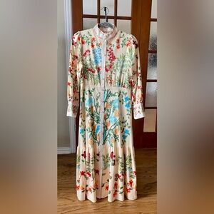 BUTTON DOWN FLORAL DRESS L